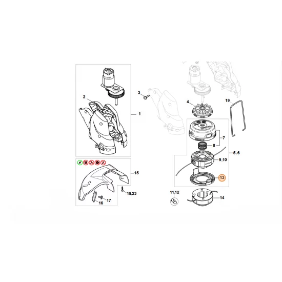 STIHL  Część dolna 4009 713 9700